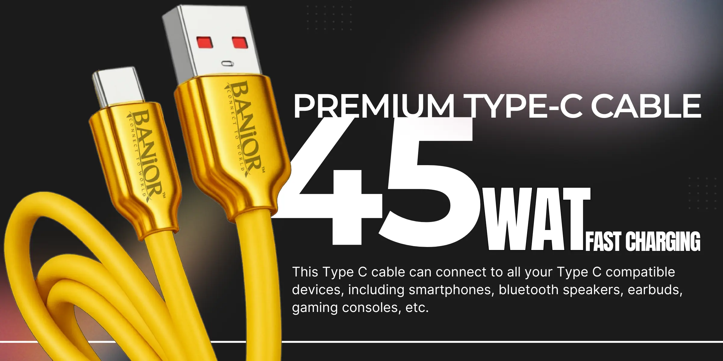 banior premium type c cable